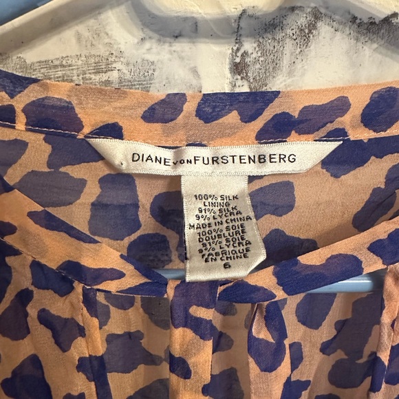 Diane Von Furstenberg silk tent dress size 6 - Picture 3 of 9